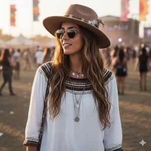 Lucky Brand Boho Embroidered Peasant Top L | 100% Cotton Gauze Vintage Festival